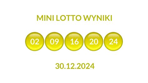 Wyniki Mini Lotto z 31 lipca 2024 .